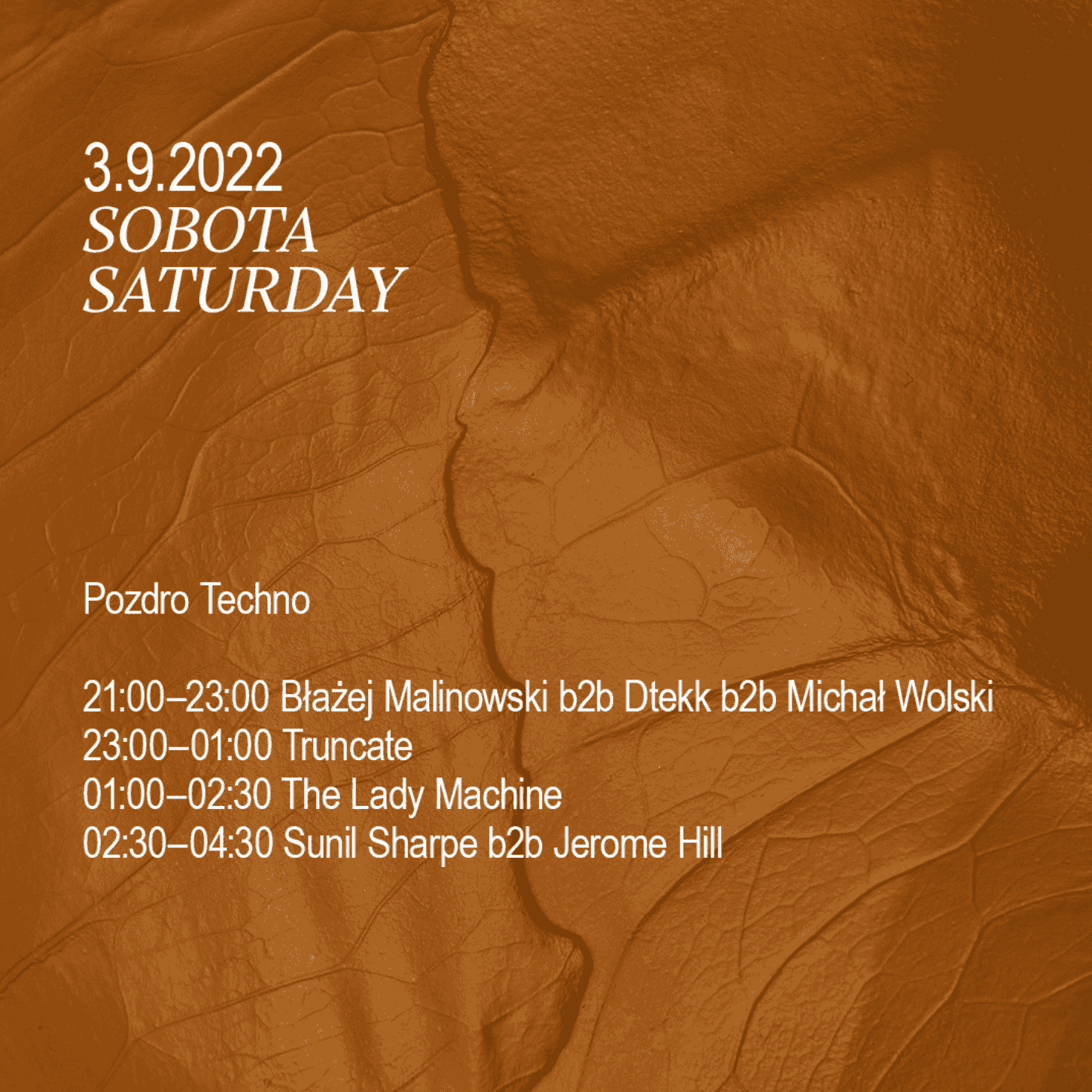TIME TABLE UPDATE: POZDRO TECHNO